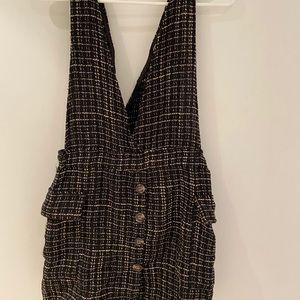 SheIn Dazzly Black and Gold Jumper